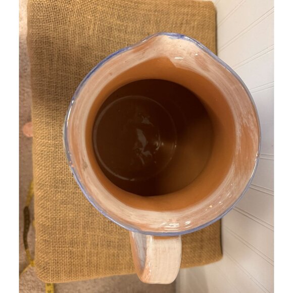 Hand-Painted Italian Ceramic Fish Pitcher - Picture 5 of 7